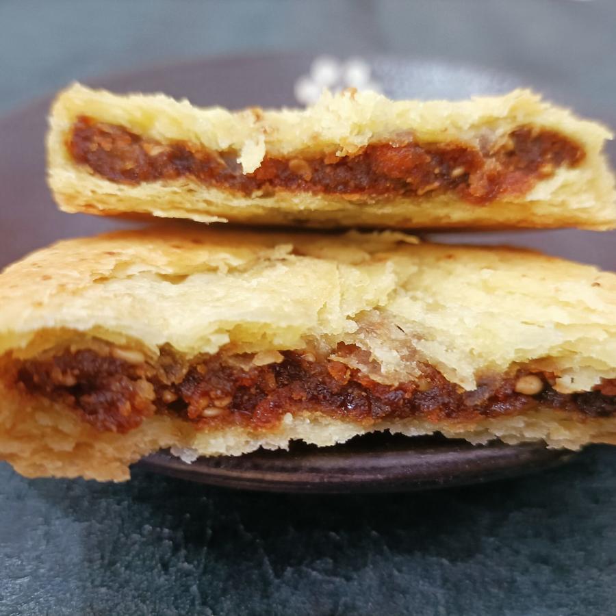 【山西特产】非遗美食福诚惠原平锅魁75g*8袋(红糖/红枣/ 椒盐)三口味