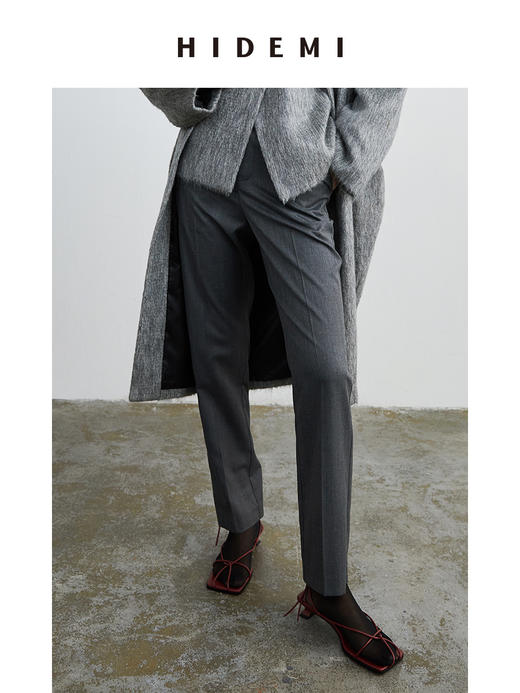 HIDEMI 灰色直身九分西裤 商品图4