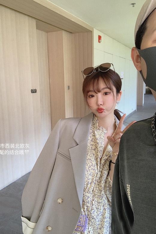 【金蘑菇菇 full time females城市西装】早秋韩版宽松气质上衣 商品图5