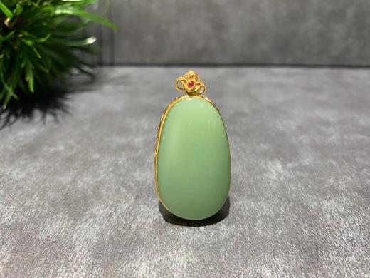 【御珠宫坊】金镶碧玉吊坠 商品图0