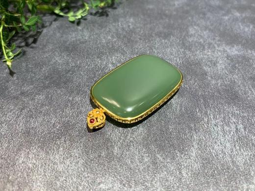 【御珠宫坊】金镶碧玉无事牌 商品图1