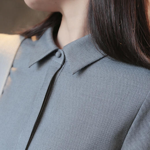 裁缝学苑AG187 精致小翻领长袖衬衫裙纸样女装服装打版裁剪样板 商品图1