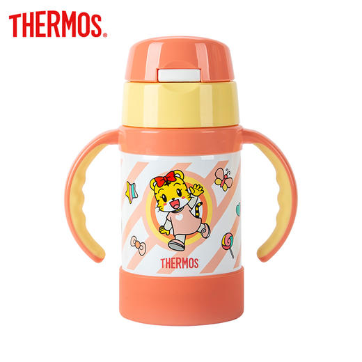 【官方防伪】THERMOS膳魔师儿童卡通双耳学饮杯带把手吸管保温杯 国行280ml系列 日版250ml系列 商品图4