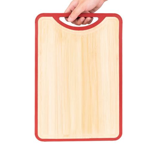 【双面屏 304不锈钢竹板】德铂贝克曼304不锈钢+竹木双面粘板菜板 抗jun砧板 双面两用 防滑防溢 商品图2