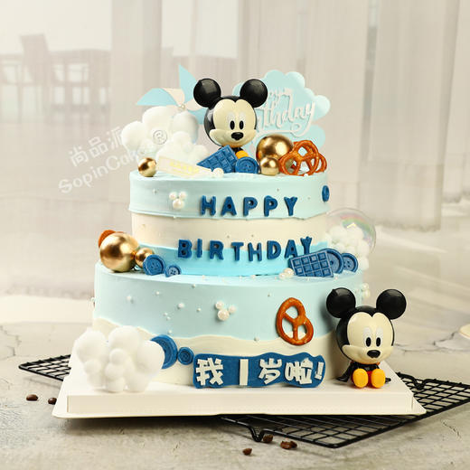 【周岁纪念版】米奇鲜果蛋糕，男女版可选【惠州】 商品图1