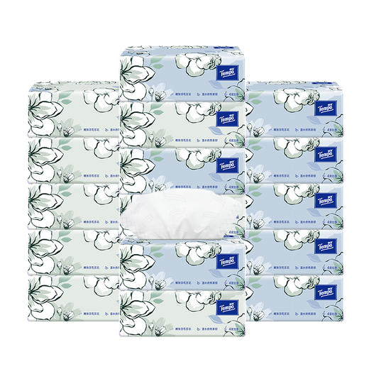 得宝（Tempo） 软抽纸巾茉莉香味4层90抽16包整箱装纸巾（新旧款随机发） 商品图0