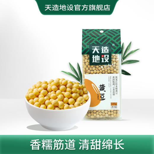 天造地设黄豆330g 黑龙江佳木斯 黄润饱满 豆香浓郁 商品图0
