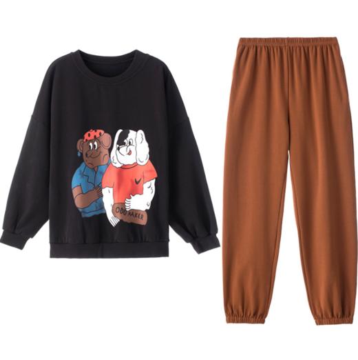 【服饰鞋包】春秋冬季宽松纯棉长袖居家套装 商品图4