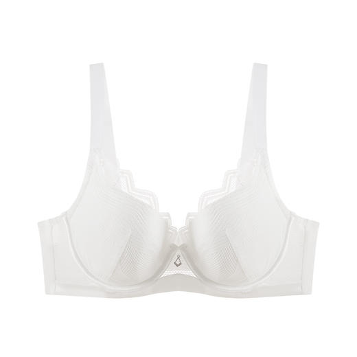 【3月会员积分兑换】奶糖派大杯文胸微光分胸型蕾丝大胸内衣上托简约轻薄透气胸罩女 商品图1