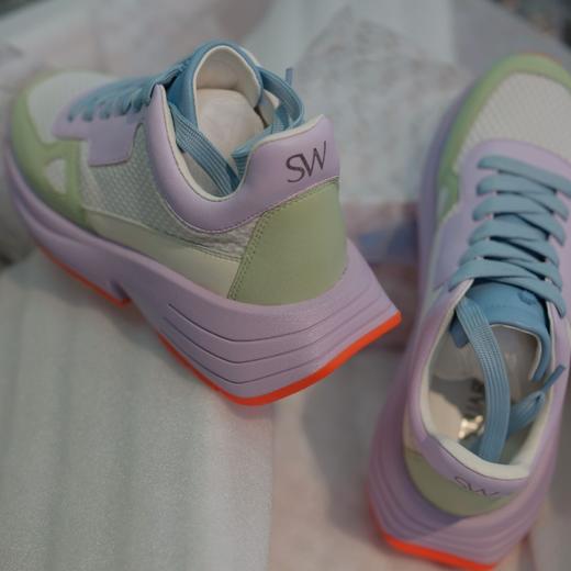 价值2950 鞋柜里不可或缺的一个款式！SW新款女士老爹鞋高奢感运动鞋 气质不凡 显瘦显腿长 进口订制皮革网布+内里羊皮+羊皮脚垫+TPU+TR大底 全套包装 商品图6