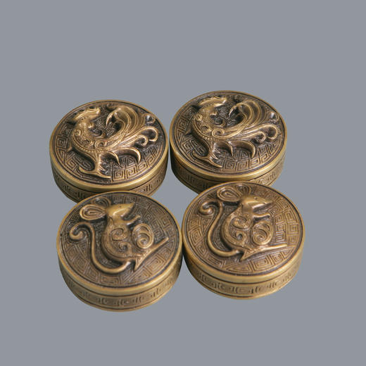 书画系列作品《生肖纸镇（一对）》办公室文化陈列摆件 商品图0