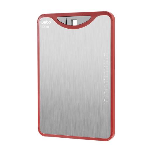 【双面屏 304不锈钢竹板】德铂贝克曼304不锈钢+竹木双面粘板菜板 抗jun砧板 双面两用 防滑防溢 商品图3