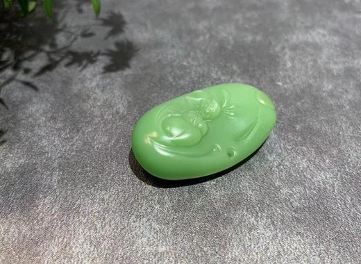 【御珠宫坊】碧玉花鱼挂件 商品图3