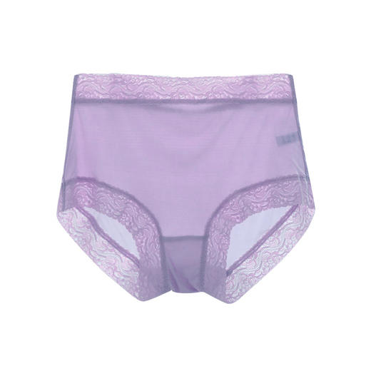 ARN-K005真丝内裤无痕42针桑蚕丝蕾丝内裤透气中高腰大码真丝女士平脚内裤 商品图4