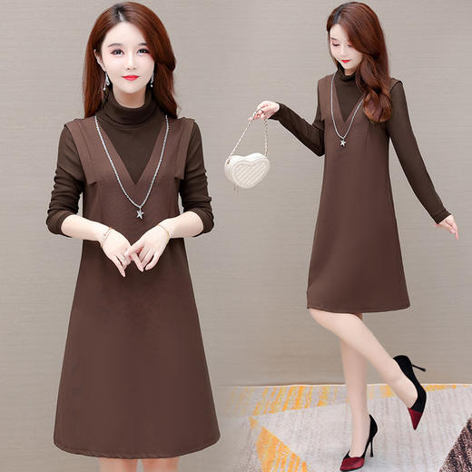 YWE  KED13819时尚气质减龄长袖连衣裙 商品图3