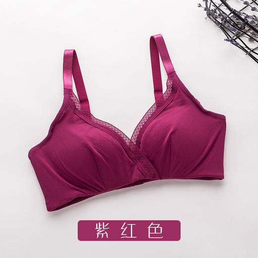 ARN-X022桑蚕丝中厚杯无钢圈真丝文胸舒适透气性感睡眠少女内衣 商品图8