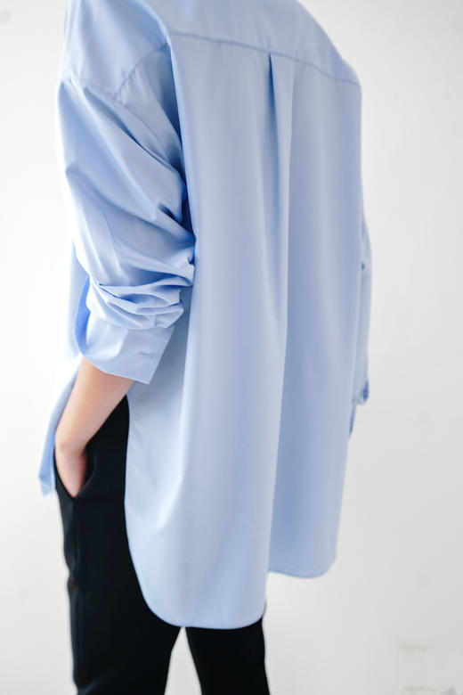 Semplicita｜S02 经典抗皱进口高支棉长袖衬衫  [ 黑 白 蓝 ]【‼️售罄无补‼️】 商品图11