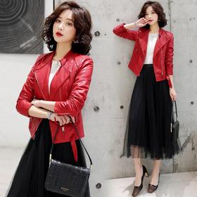 HRFS-CLYZ2121新款潮流时尚气质短款皮衣外套