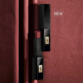 法国 YSL圣罗兰 小黑条丝绒裸感哑光口红