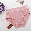 ARN-K033新款桑蚕丝真丝内裤女透气舒适蕾丝中腰收腹包臀三角内裤 商品缩略图3