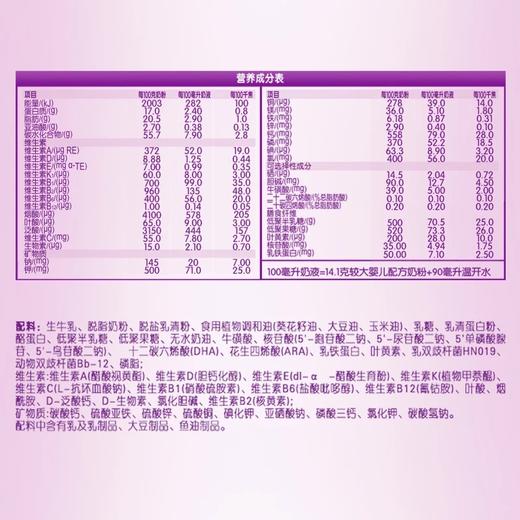 伊利金领冠菁护婴幼儿配方奶粉3段 800g 商品图2