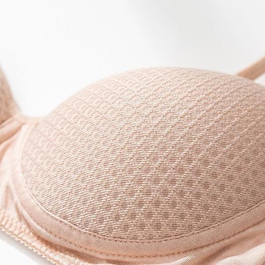ARN-X055无钢圈真丝文胸女春夏性感桑蚕丝内衣bra 薄款收副乳透气孔胸罩 商品图2