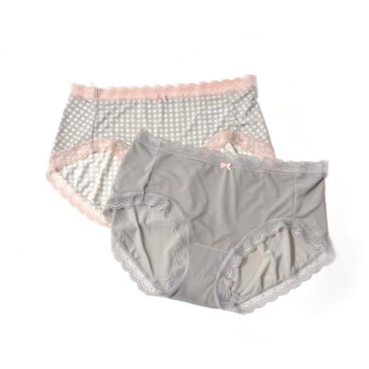 安莉芳2条装女内裤舒适蕾丝边中腰三角裤EP1041C 商品图1