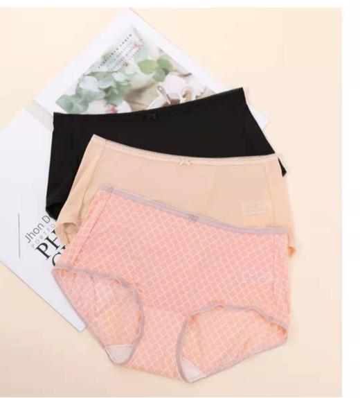 安莉芳女士两条装内裤性感纯色中腰三角裤EP1042C 商品图0