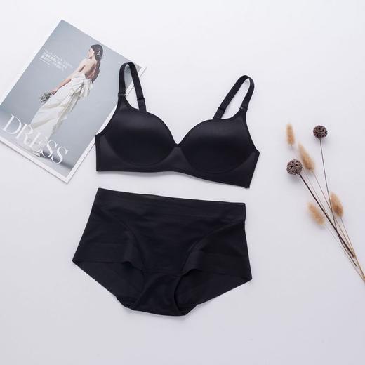 ARN-K069-X047新款无钢圈薄款光面文胸性感内衣女士真丝文胸套装 商品图5