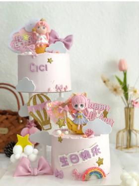 星河少女悬浮蛋糕