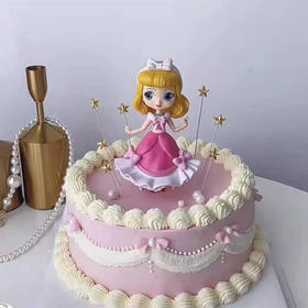 粉裙小公主蛋糕