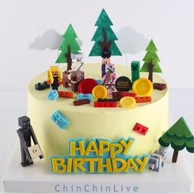 我的世界玩偶蛋糕