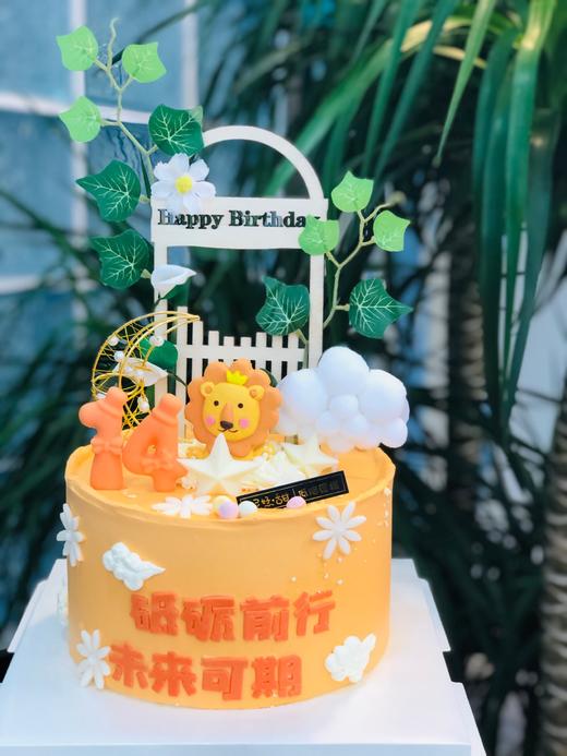 小狮子主题蛋糕：六寸 商品图0