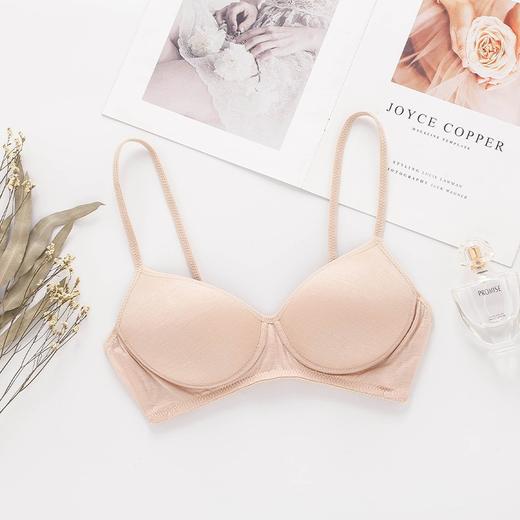 ARN-X001无钢圈内衣夏季薄款桑蚕丝小胸文胸女士胸罩运动少女真丝文胸 商品图8
