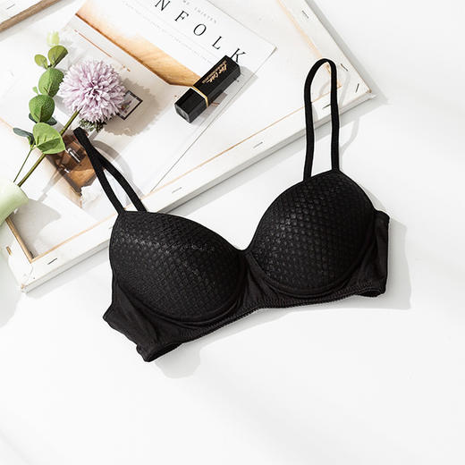 ARN-X055无钢圈真丝文胸女春夏性感桑蚕丝内衣bra 薄款收副乳透气孔胸罩 商品图7