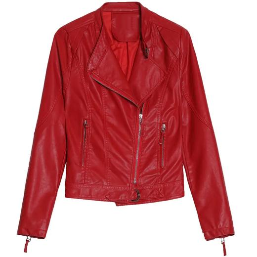 HRFS-CLYZ2121新款潮流时尚气质短款皮衣外套 商品图4