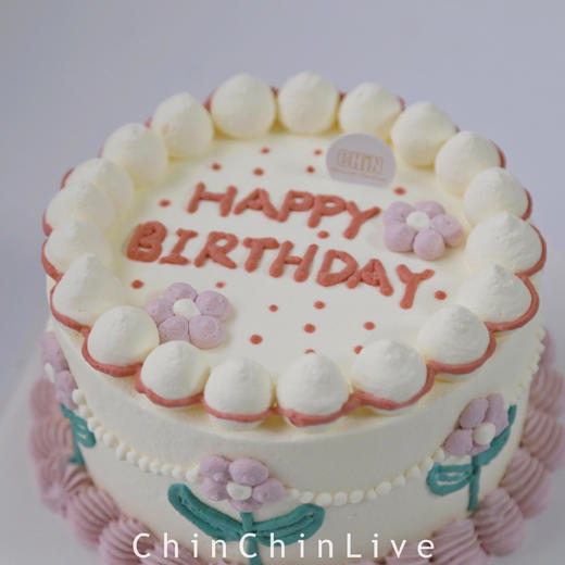 粉色小花蛋糕 商品图0