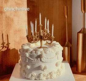 复古烛台蛋糕