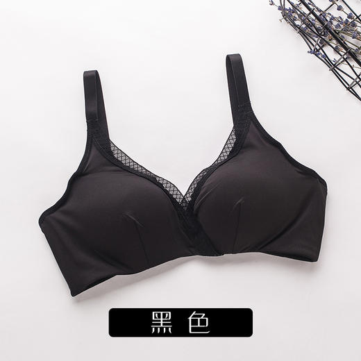 ARN-X022桑蚕丝中厚杯无钢圈真丝文胸舒适透气性感睡眠少女内衣 商品图6