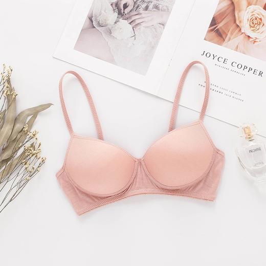 ARN-X001无钢圈内衣夏季薄款桑蚕丝小胸文胸女士胸罩运动少女真丝文胸 商品图2