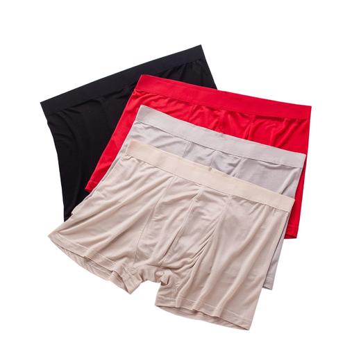ARN-K051新款纯色速干真丝内裤内裤轻薄冰爽平角裤四角短裤头 商品图4