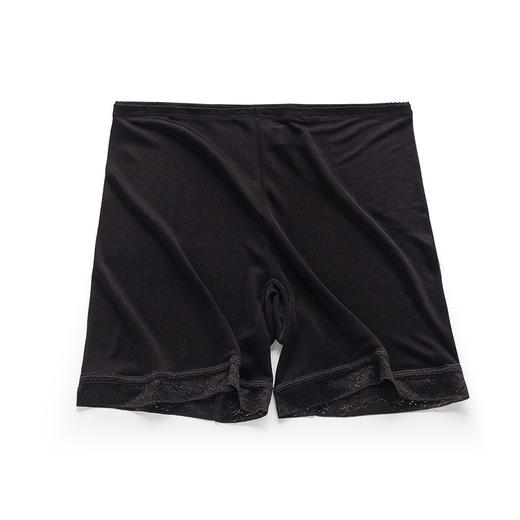 ARN-K046防走光裤女士高腰收腹桑蚕丝透气打底内裤无痕真丝花边三分裤 商品图4