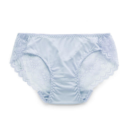 ARN-K049真丝内裤女桑蚕丝镂空蕾丝边性感舒适包臀性感中腰女士三角裤 商品图5