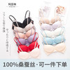 ARN-X001无钢圈内衣夏季薄款桑蚕丝小胸文胸女士胸罩运动少女真丝文胸 商品缩略图0