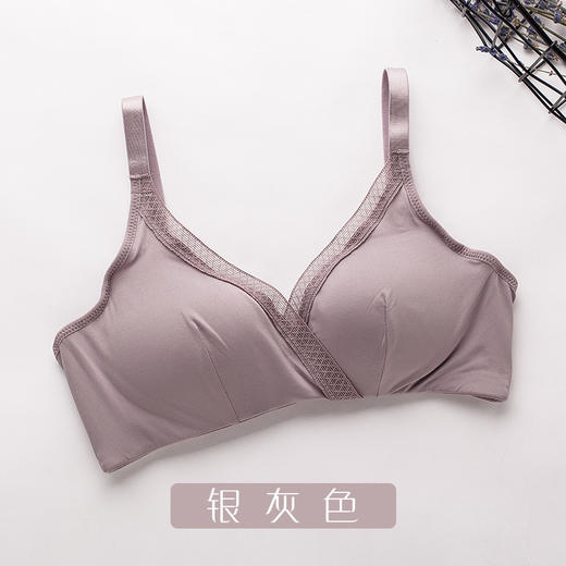 ARN-X022桑蚕丝中厚杯无钢圈真丝文胸舒适透气性感睡眠少女内衣 商品图5