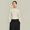 2021新款女士丝羊绒16针坑条半高领打底衫 商品缩略图1