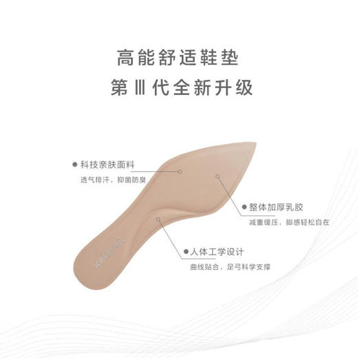 卡迪娜2021秋新款商务通勤尖头细跟高跟浅口时装鞋女单鞋KL11508 商品图2