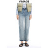 VIMAGE纬漫纪秋季新款时尚通勤休闲显瘦百搭牛仔裤V1605232 商品缩略图0