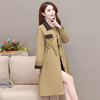 WE- SH21B10X 时尚翻领风衣外套女中长款2021秋装新款修身长袖气质优雅大码大衣 商品缩略图1
