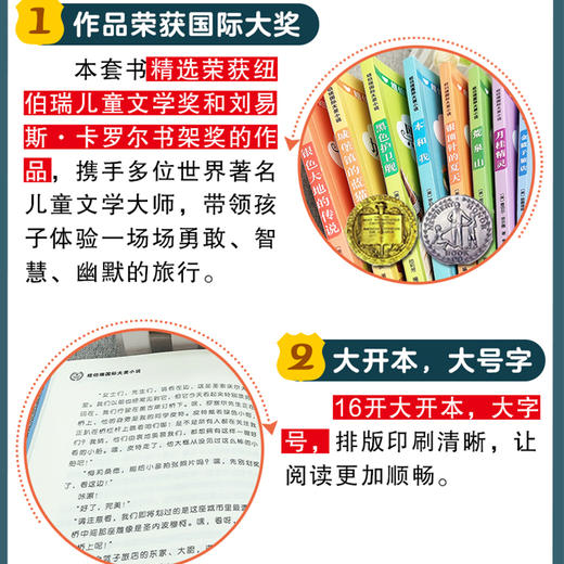 纽伯瑞国际儿童文学大奖小说系列全套8册金奖中小学生三四五六年级课外书必读经典书目儿童文学初一初二中学生课外阅读书籍3-4-5 商品图1